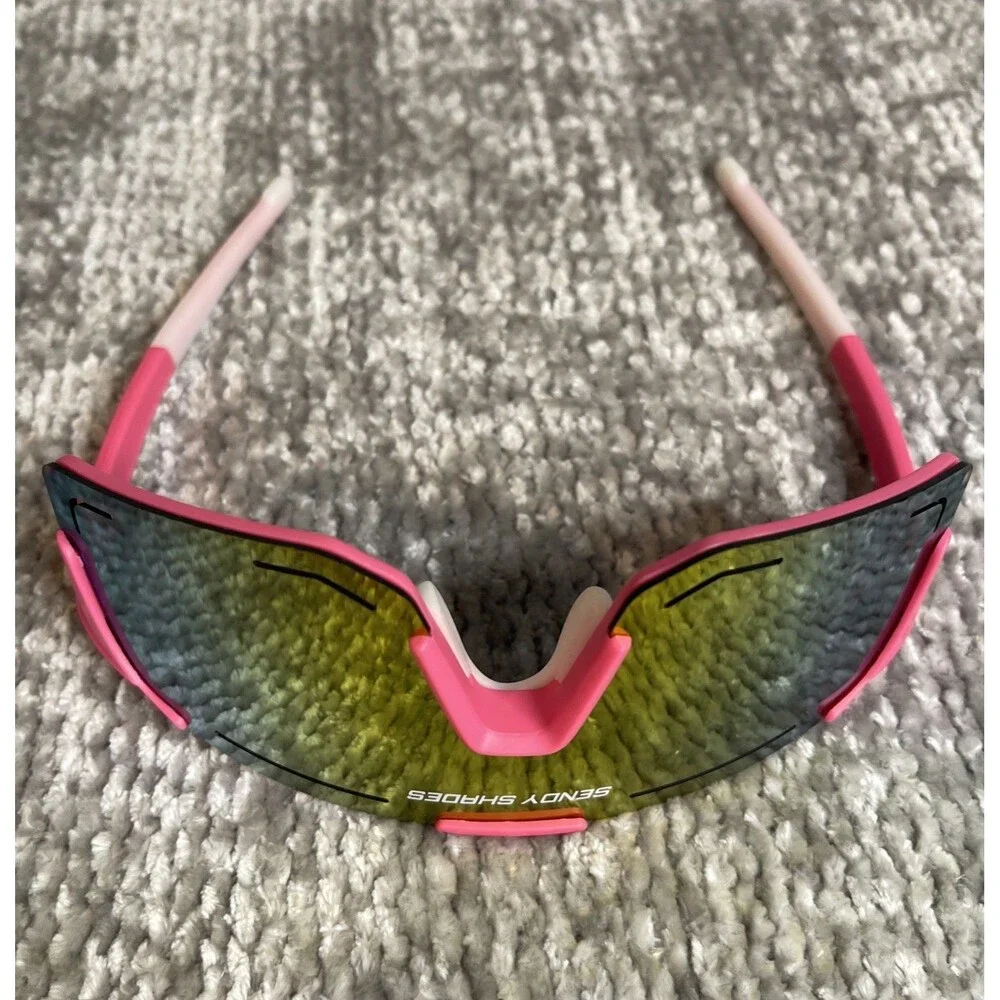 Sendy Shades All Star 2.0 Sunglasses Passionfruit Pink Shield Cycling Sports